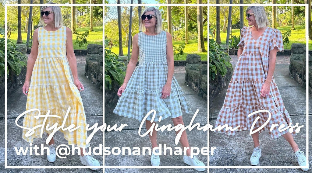 How to Style Your Gingham Dress with @hudsonandharper