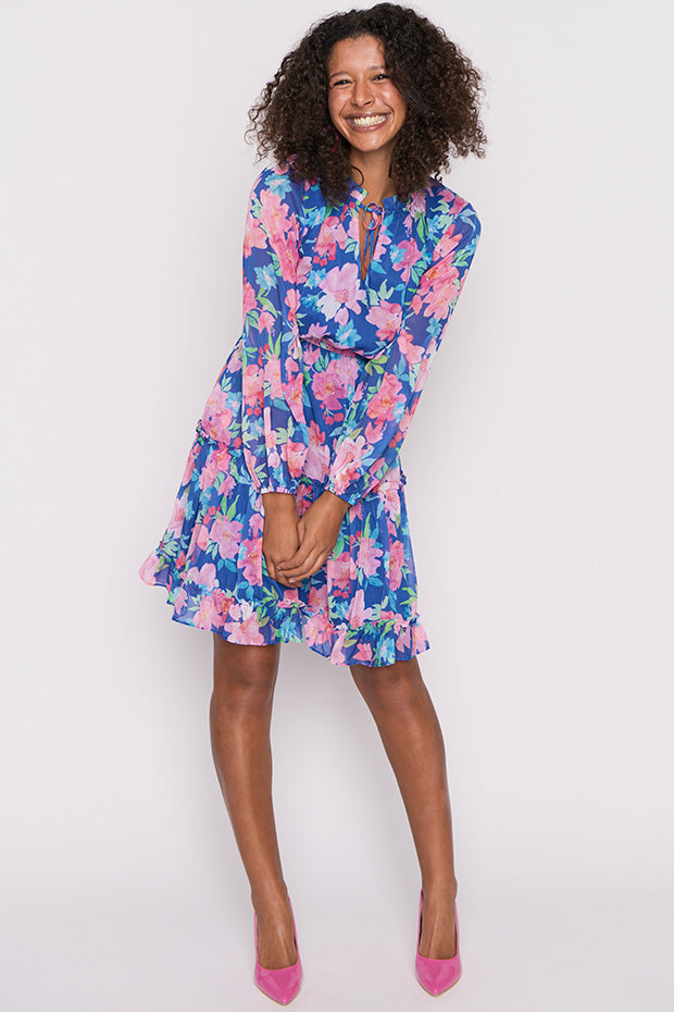 Wildflower Tropical Watercolour Dress – Little Party Dress