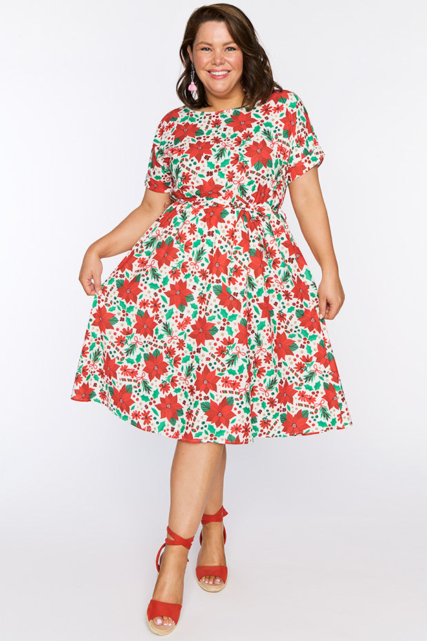 Valencia Flowers Of Christmas Dress – Little Party Dress