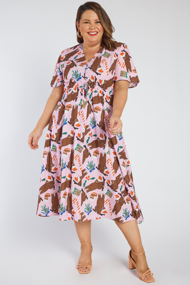 Marley Jolly Slothy Dress – Little Party Dress