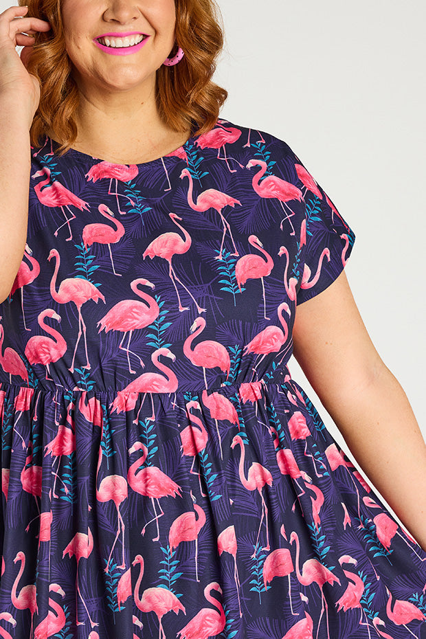 Review: Flamingo Flare Dress  Flare dress, Professional dresses, Flamingo  dress
