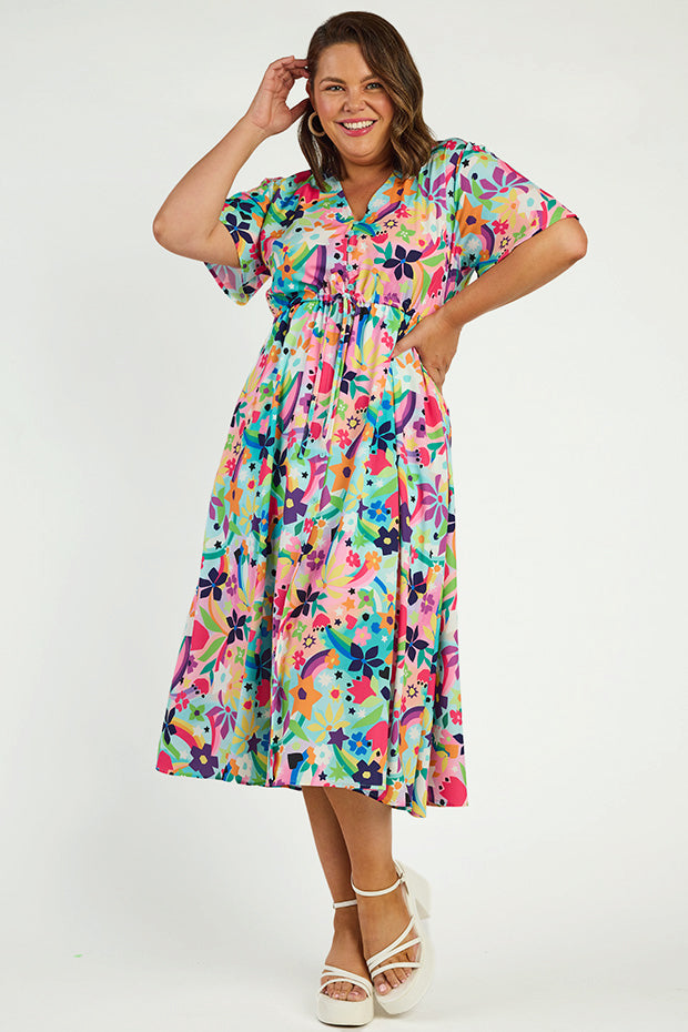 Marley Rainbow Bright Dress – Little Party Dress