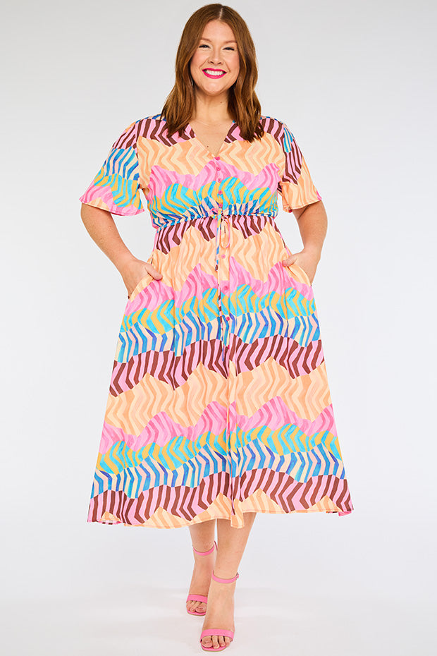 Marley Zig Zag Zebra Dress – Little Party Dress