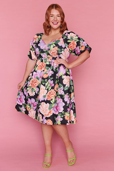 Garden party dresses plus size best sale