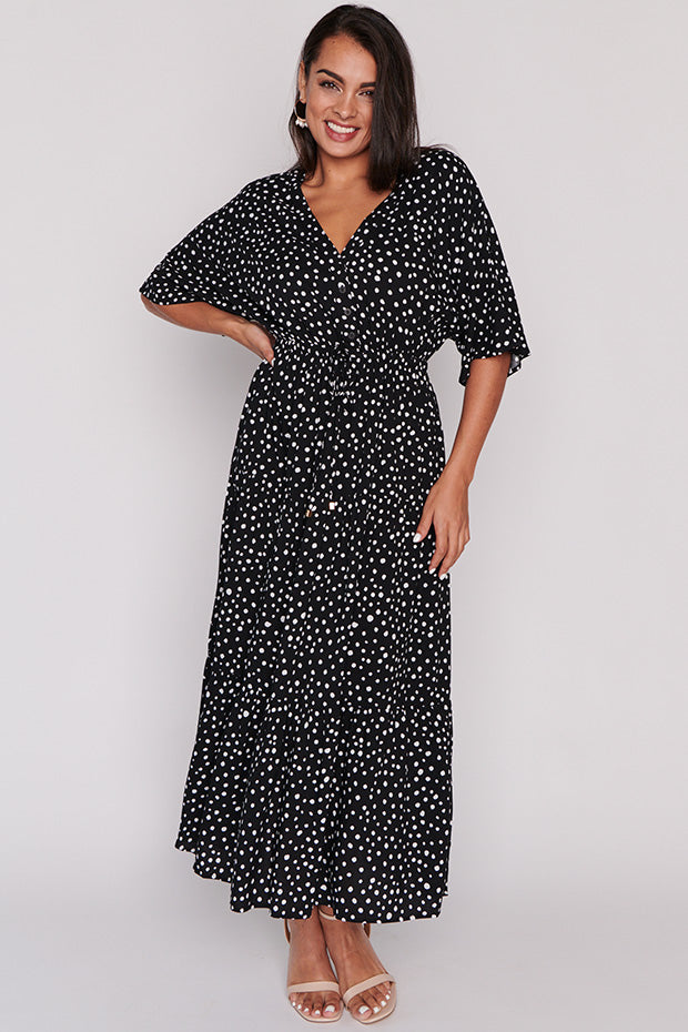 Maddie Black Irregular Spot Dress – Little Party Dress